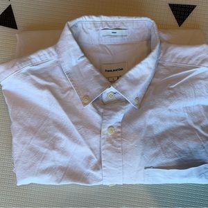 Men’s Frank & Oak The Jasper Oxford Shirt in white